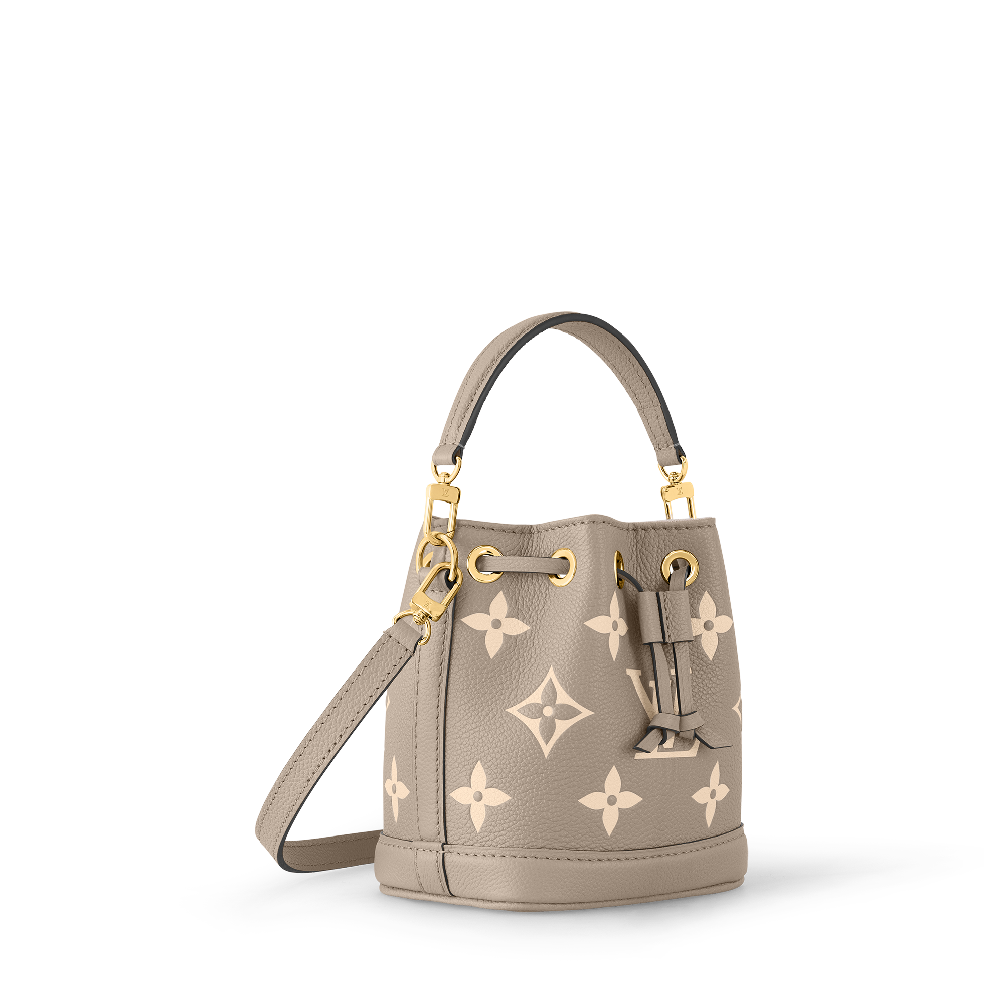 Nano Noé Bicolour Monogram Empreinte Leather - Wallets and Small